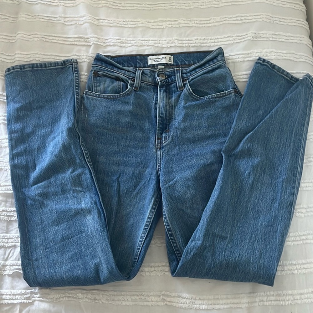 Curve love 90s straight high waisted